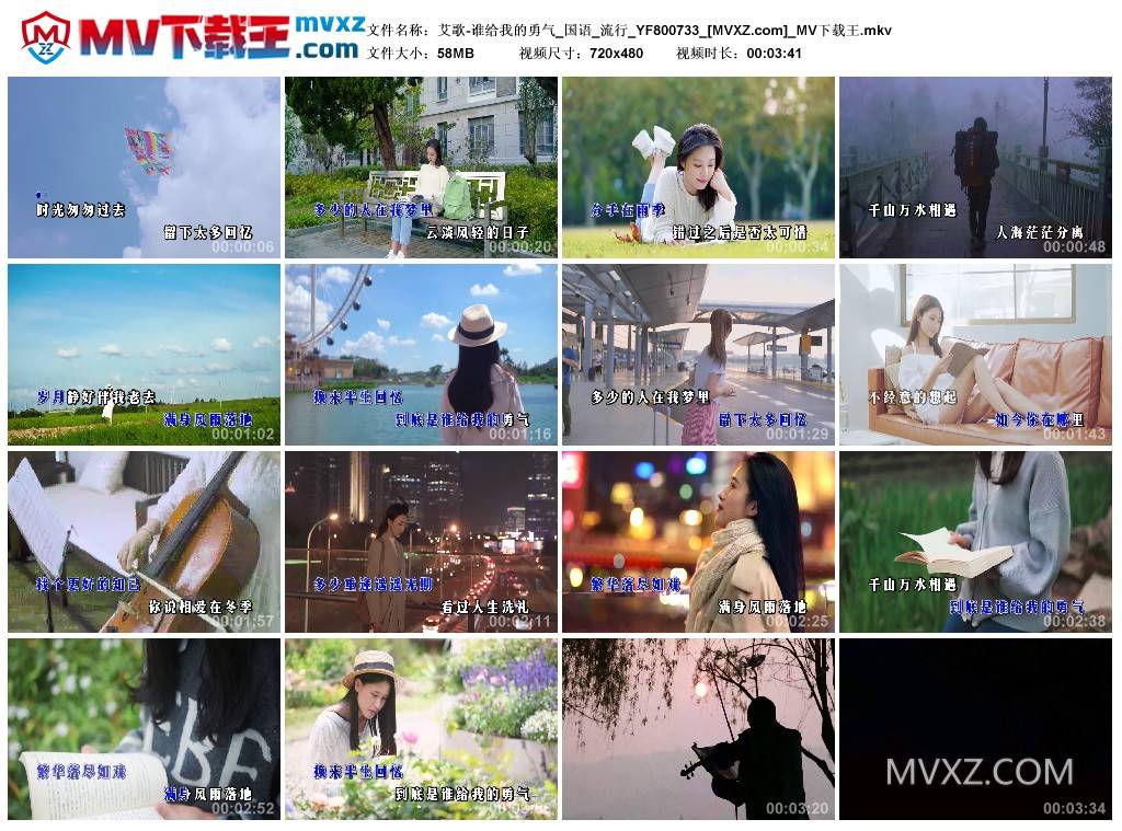 艾歌-谁给我的勇气_国语_流行_YF800733